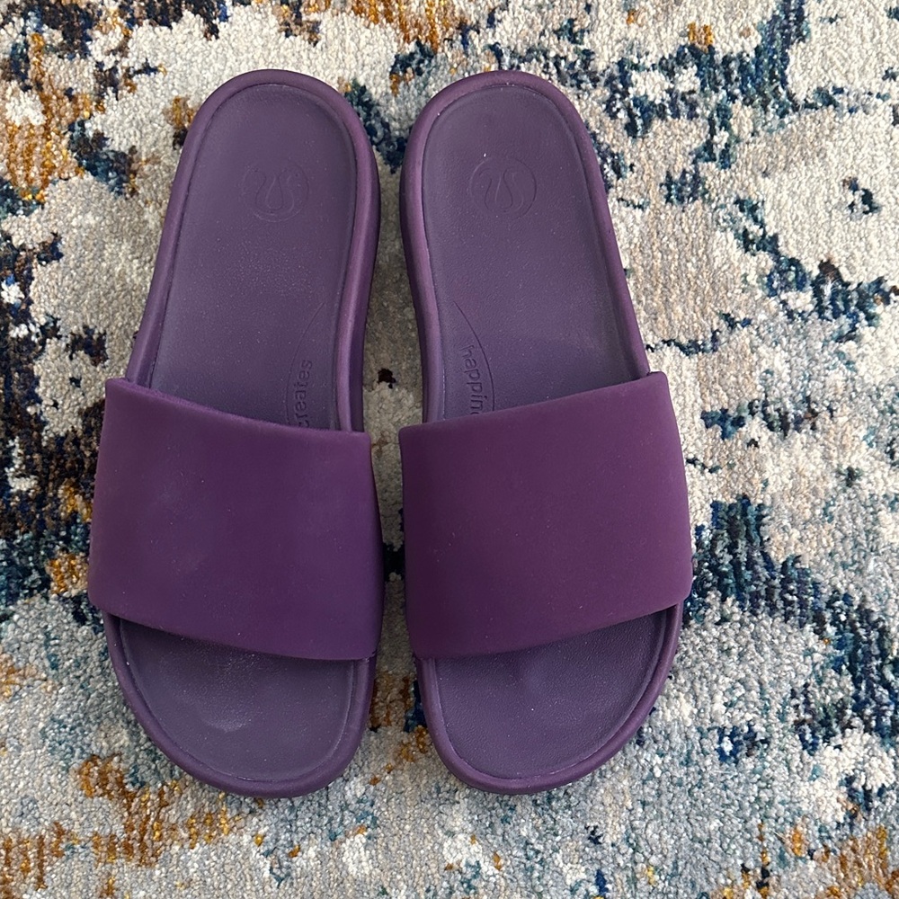 Lululemon Athletica Purple Slide Sandals